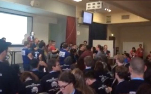A screengrab of the NUS national conference. A screengrab of the NUS national conference.