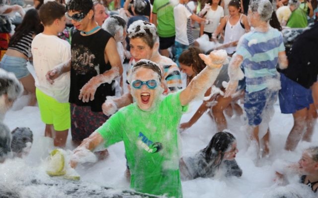 Enjoying the Junior Carnival foam party. Photo: Jessica Cohen Enjoying the Junior Carnival foam party. Photo: Jessica Cohen