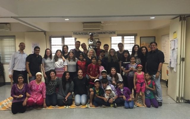 AUJS LDP participants with members of the Mumbai Jewish community. AUJS LDP participants with members of the Mumbai Jewish community.