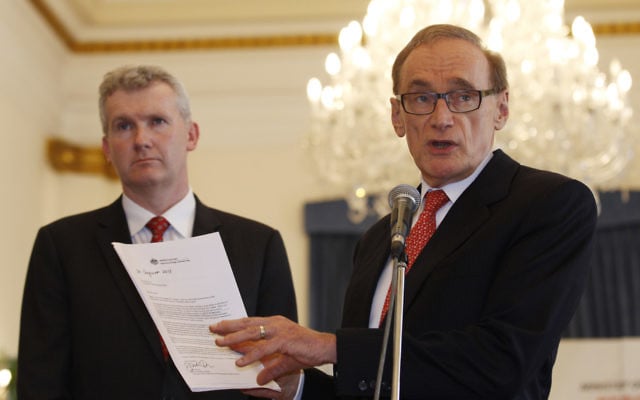 Tony Burke (left) with Bob Carr in 2016. Photo: AP Photo/Achmad Ibrahim Tony Burke (left) with Bob Carr in 2016. Photo: AP Photo/Achmad Ibrahim
