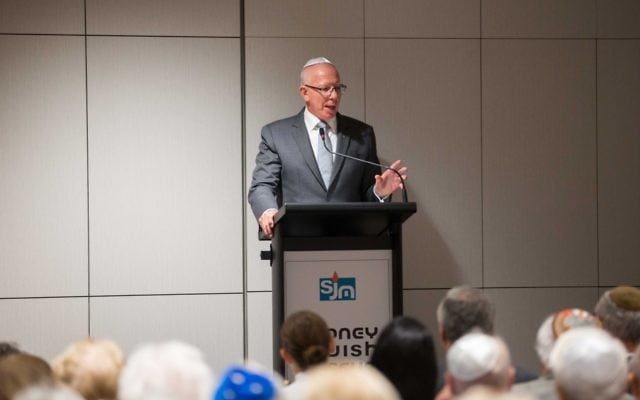 David Hurley addressing the commemoration. Photo: Katherine Griffiths. David Hurley addressing the commemoration. Photo: Katherine Griffiths.