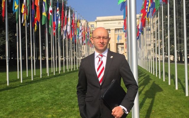 Arsen Ostrovsky spoke at the UNHRC on behalf of the World Jewish Congress last week. Arsen Ostrovsky spoke at the UNHRC on behalf of the World Jewish Congress last week.