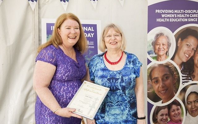 Judy Singer (right) with Leichhardt Council Labor councillor Linda Kelly at the council’s International Women’s Day celebratory event.