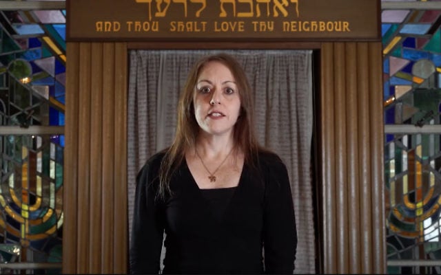 A still from a video released earlier this year in which Rabbi Jacqueline Ninio publicly expressed her support for same-sex marriage. A still from a video released earlier this year in which Rabbi Jacqueline Ninio publicly expressed her support for same-sex marriage.