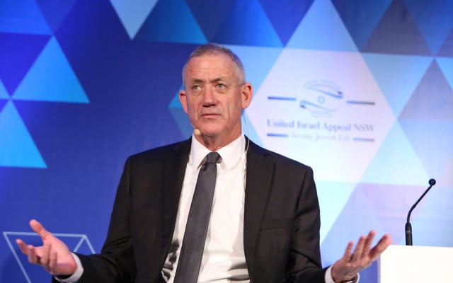 Benny Gantz addressing the UIA function in Sydney. Photo: Giselle Haber Benny Gantz addressing the UIA function in Sydney. Photo: Giselle Haber