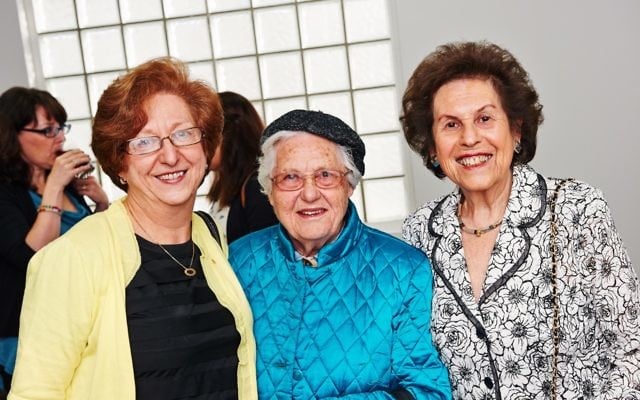 Ann Zablud (centre) with (l-r) Miriam Suss and Ilse Lamm. Photo: Dean Schmideg Ann Zablud (centre) with (l-r) Miriam Suss and Ilse Lamm. Photo: Dean Schmideg