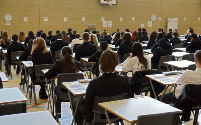 Students sitting a past HSC exam.