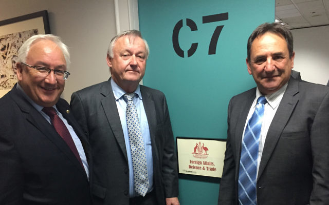 From left: Michael Danby, committee chair Senator Alex Gallacher and Senator Glenn Sterle at the Iran Sanctions hearing last month. From left: Michael Danby, committee chair Senator Alex Gallacher and Senator Glenn Sterle at the Iran Sanctions hearing last month.