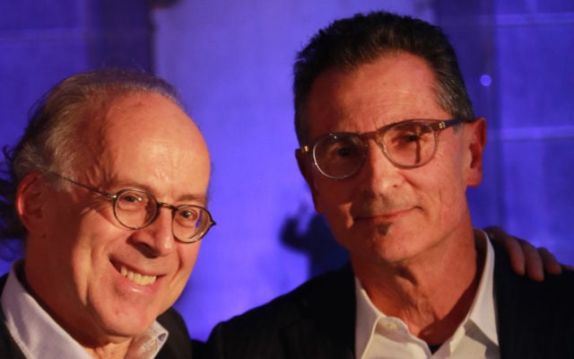 JCA president Stephen Chipkin with 2016 Hal Goldstein Lifetime Achievement Award winner Michael Jaku. Photo: Peter Philippsohn. JCA president Stephen Chipkin with 2016 Hal Goldstein Lifetime Achievement Award winner Michael Jaku. Photo: Peter Philippsohn.