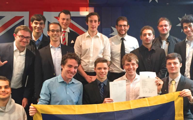 The first members of the Alpha Epsilon Pi Sydney chapter. The first members of the Alpha Epsilon Pi Sydney chapter.