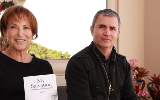 Marvin Cohen with supporter Cely Malki Benchoem. Photo: Shane Desiatnik.