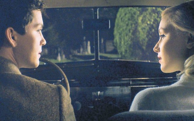Logan Lerman and Sarah Gadon in Indignation.