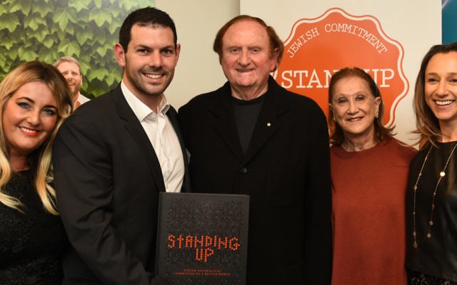 From left: Deborah Blashki-Marks (editor), Gary Samowitz (Stand Up CEO), John and Pauline Gandel, Lillian Kline. Photo: David Cohen photography. From left: Deborah Blashki-Marks (editor), Gary Samowitz (Stand Up CEO), John and Pauline Gandel, Lillian Kline. Photo: David Cohen photography.