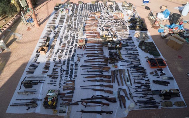 Over 300 weapons confiscated have been since October 2015, according to the IDF. Over 300 weapons confiscated have been since October 2015, according to the IDF.