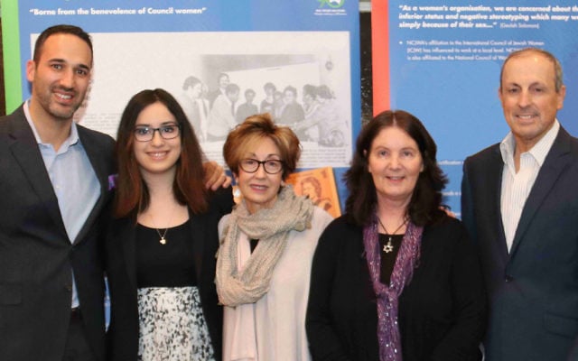 Alex Ryvchin, Samantha Khavin, Victoria Nadel, Julie Nathan and Vic Alhadeff. Photo: Wendy Bookatz.