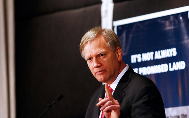 Andrew Bolt speaking at the WIZO Victoria breakfast last week. Photo: Peter Haskin. Andrew Bolt speaking at the WIZO Victoria breakfast last week. Photo: Peter Haskin.
