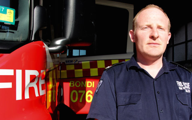 Jewish firefighter Eddie Vaysbakh is a proud recipient of an Australian Group Bravery Citation.
Photo: Shane Desiatnik. Jewish firefighter Eddie Vaysbakh is a proud recipient of an Australian Group Bravery Citation.
Photo: Shane Desiatnik.