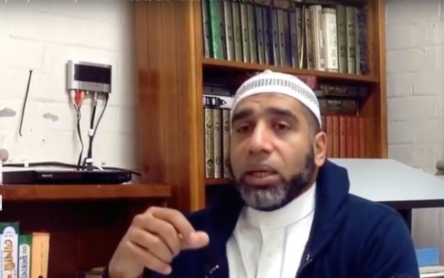 Sheikh Youssef Hassan delivering his sermon. Photo: YouTube screenshot Sheikh Youssef Hassan delivering his sermon. Photo: YouTube screenshot
