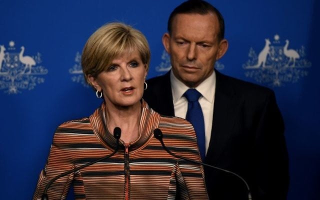 Foreign Minister Julie Bishop with former Prime Minister Tony Abbot. Foreign Minister Julie Bishop with former Prime Minister Tony Abbot.