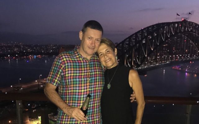 Galy O'Connor with her husband Brian in Sydney on New Year's Eve. Galy O'Connor with her husband Brian in Sydney on New Year's Eve.