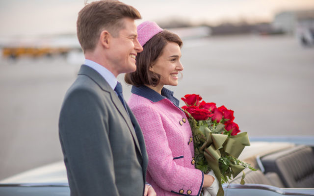Natalie Portman stars as Jackie Kennedy in Jackie, pictured with Peter Saarsgard as Robert F Kennedy. Natalie Portman stars as Jackie Kennedy in Jackie, pictured with Peter Saarsgard as Robert F Kennedy.