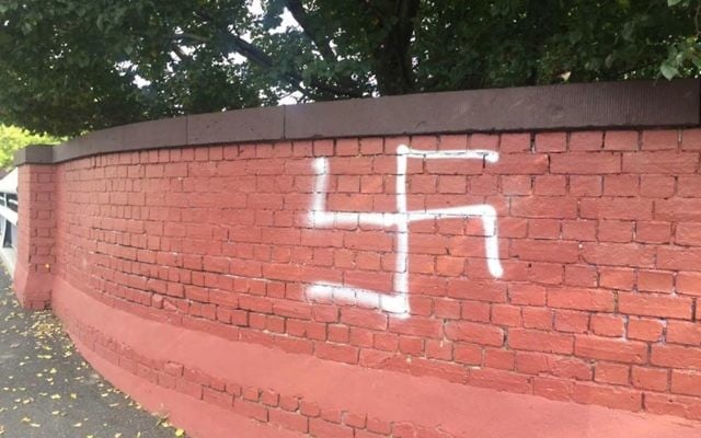 A swastika has been scrawled in the Melbourne suburb of Windsor. A swastika has been scrawled in the Melbourne suburb of Windsor.