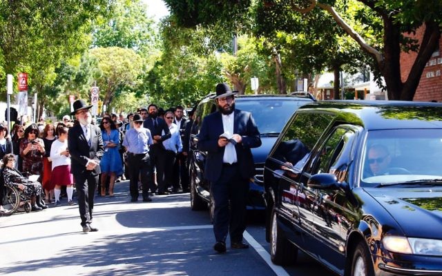 The funeral procession on Wednesday. Photo: Peter Haskin The funeral procession on Wednesday. Photo: Peter Haskin