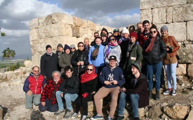 Dr Gil Davis (on left) at Megiddo in Israel with students doing the inaugural Biblical Achaeology course offered by Macquarie University and the Hebrew University of Jerusalem. Dr Gil Davis (on left) at Megiddo in Israel with students doing the inaugural Biblical Achaeology course offered by Macquarie University and the Hebrew University of Jerusalem.