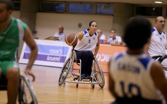 Moran Samuel captains the men's wheelchair basketball team at Beit Halochem.