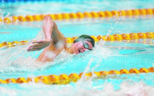 Victoria’s Benno Negri came fifth in the final of the 17-18 Boys 50m freestyle at the 2017 National Age Swimming Championships. Victoria’s Benno Negri came fifth in the final of the 17-18 Boys 50m freestyle at the 2017 National Age Swimming Championships.