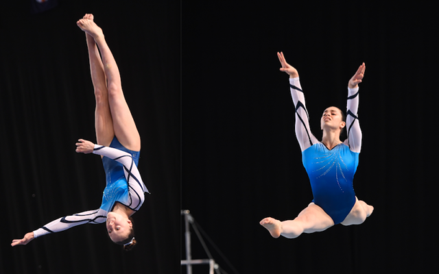 Deborah Greenbaum (right) and Jaymi Aronowitz at the Australian Gymnastics Championships in Melbourne. Deborah Greenbaum (right) and Jaymi Aronowitz at the Australian Gymnastics Championships in Melbourne.