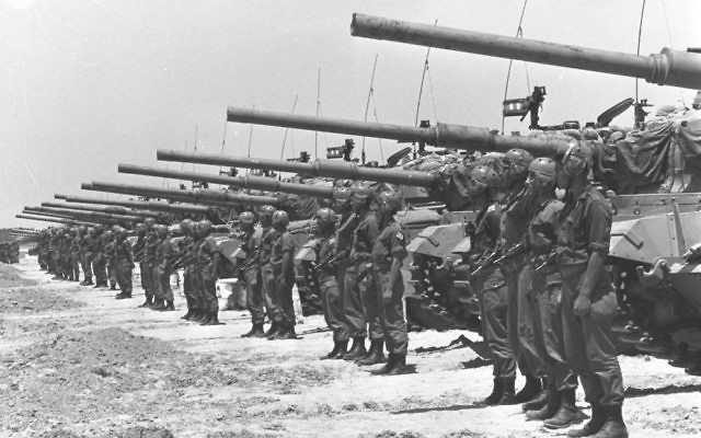 An Israeli armored unit of Centurion tanks in the Negev. Photo: Fritz Cohen/GPO An Israeli armored unit of Centurion tanks in the Negev. Photo: Fritz Cohen/GPO