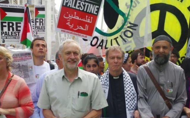 Jeremy Corbyn at a pro-Palestinian rally in London, 2014. Jeremy Corbyn at a pro-Palestinian rally in London, 2014.