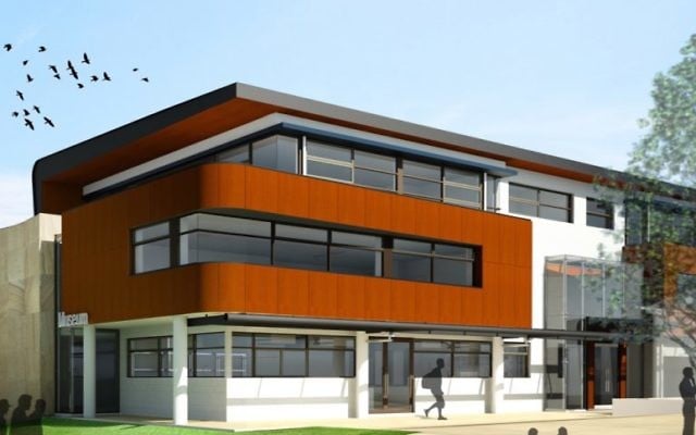 An artist’s impression of the new building. An artist’s impression of the new building.