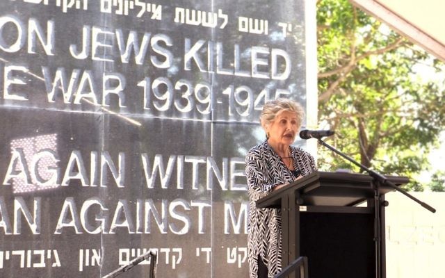Litzi Lemberg speaking about her experience as a child survivor of the Holocaust. Litzi Lemberg speaking about her experience as a child survivor of the Holocaust.