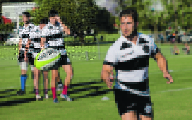 David Horwitz warming up for the Barbarians before their win against the Classic Wallabies in Lismore on October 24. Photo: Barbarians Football Club David Horwitz warming up for the Barbarians before their win against the Classic Wallabies in Lismore on October 24. Photo: Barbarians Football Club