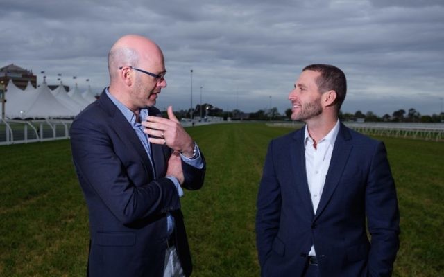 Sonney Roth (left) with Brae Sokolski at Flemington Racecourse ahead of the Melbourne Cup. Photo: Ren Rizzolo Sonney Roth (left) with Brae Sokolski at Flemington Racecourse ahead of the Melbourne Cup. Photo: Ren Rizzolo