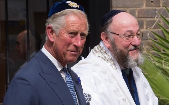 Prince Charles at the inauguration of Chief Rabbi Ephraim Mirvis.
Photo: Stefan Rousseau/Pool/Getty Images Prince Charles at the inauguration of Chief Rabbi Ephraim Mirvis.
Photo: Stefan Rousseau/Pool/Getty Images