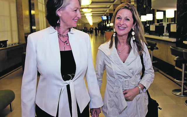 Sydney couple Dr Kerryn Phelps (left) and Jackie Stricker-Phelps at their New York wedding. Sydney couple Dr Kerryn Phelps (left) and Jackie Stricker-Phelps at their New York wedding.