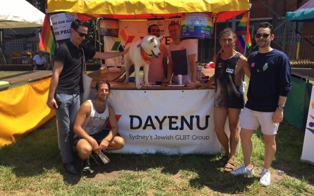 Kim Gotlieb (second from right) with members of Dayenu at the Mardi Gras Fair Day held in February. Kim Gotlieb (second from right) with members of Dayenu at the Mardi Gras Fair Day held in February.