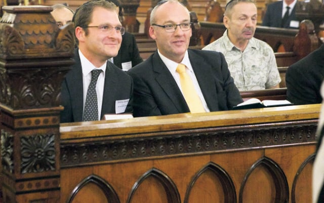 Spinak with former NSW Opposition Leader Luke Foley at The Great Synagogue recently. Spinak with former NSW Opposition Leader Luke Foley at The Great Synagogue recently.