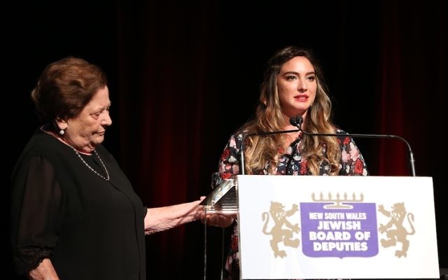 Chana Raizel Friedman with her grandmother and Holocaust survivor Alice Adamak. Photo: Giselle Haber Chana Raizel Friedman with her grandmother and Holocaust survivor Alice Adamak. Photo: Giselle Haber