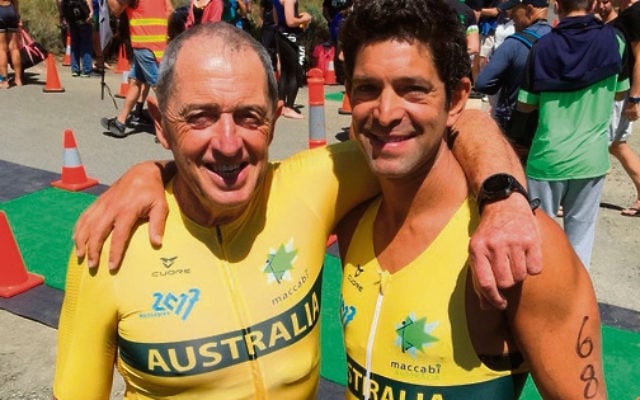 Neil Slonim and Josh Goldstat recently won their respective age groups at the Tasmanian Sprint Distance Triathlon Championship. Neil Slonim and Josh Goldstat recently won their respective age groups at the Tasmanian Sprint Distance Triathlon Championship.
