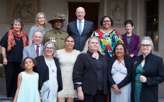 NSW Governor David Hurley (centre of back row) at Government House with Rona Tranby Trust (RTT) Australian Light Horse Project participants and RTT trustees on April 27. NSW Governor David Hurley (centre of back row) at Government House with Rona Tranby Trust (RTT) Australian Light Horse Project participants and RTT trustees on April 27.