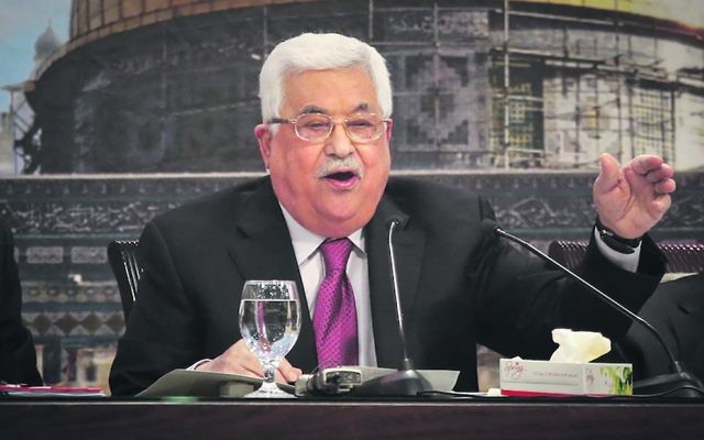 Mahmoud Abbas addressing the Palestinian National Council. Photo: Flash90 Mahmoud Abbas addressing the Palestinian National Council. Photo: Flash90