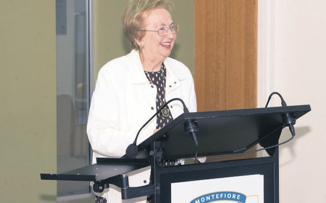 Betty Wilkenfeld at the launch of her Montefiore Community Life Story in April. Betty Wilkenfeld at the launch of her Montefiore Community Life Story in April.