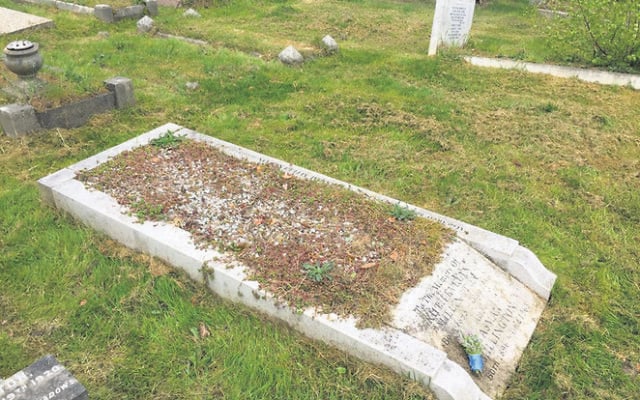 Millington's grave at Sidcup Cemetery in Britain. Millington's grave at Sidcup Cemetery in Britain.