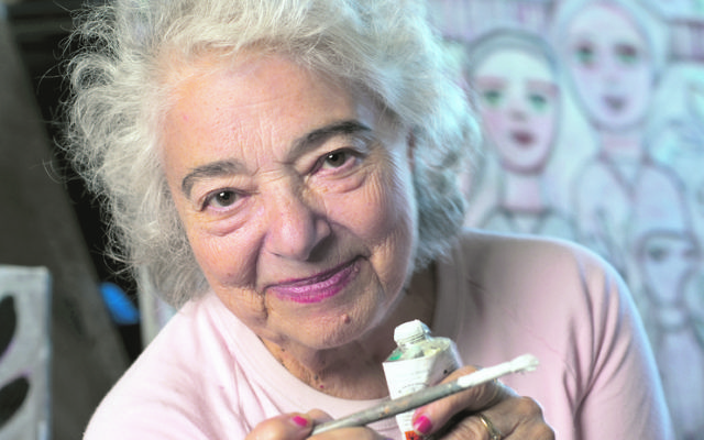 Artist Mirka Mora in her studio. Photo: Fred Kroh Artist Mirka Mora in her studio. Photo: Fred Kroh