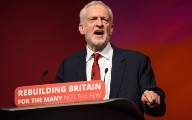 Labour Leader Jeremy Corbyn speaks during the Labour Party annual conference at the Arena and Convention Centre (ACC), in Liverpool.  Photo: Matt Crossick/ EMPICS Entertainment.