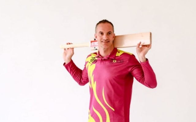 Michael Klinger modelling the Paarl Rocks playing kit in South Africa last week.